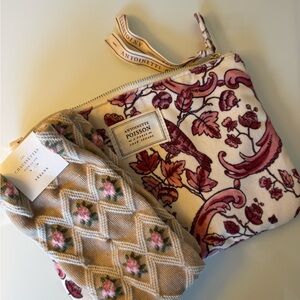 Sezane Floral Pouch and Socks